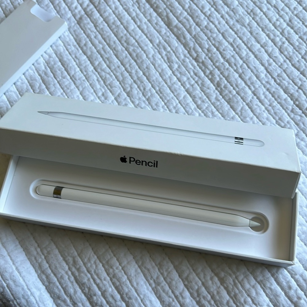 Apple - Pencil (1st Generation) with USB-C to Pencil Adapter - White